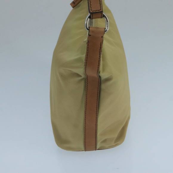 PRADA Shoulder Bag Nylon Beige Auth 104591 - Picture 3 of 16